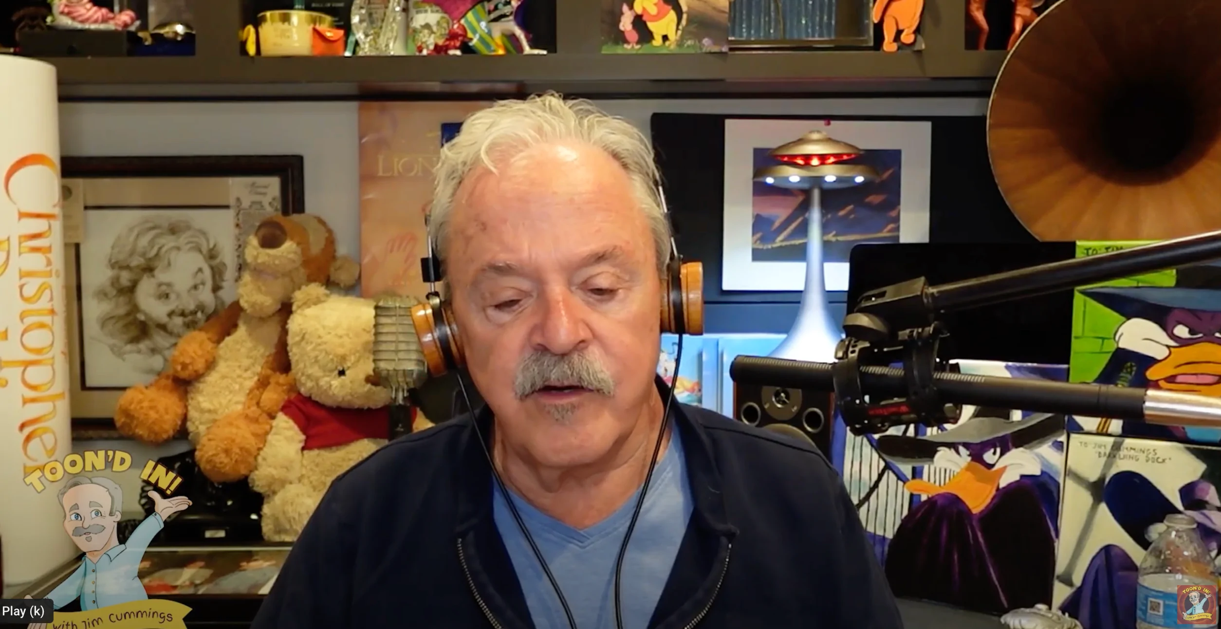 Jim Cummings do seu podcast Toon'd In With Jim Cummings – YouTube, Toon'd In With Jim Cummings