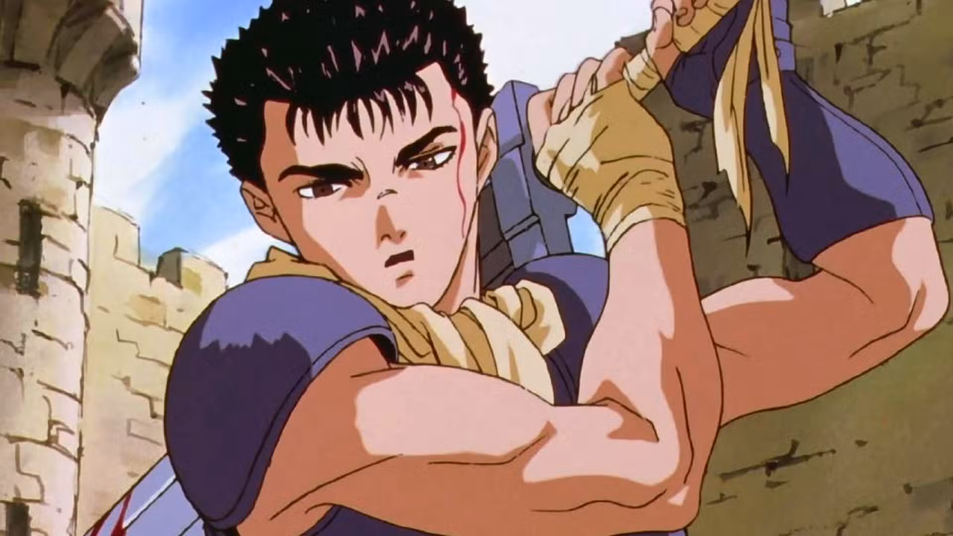 Guts é o protagonista de Berserk, criado por Kentaro Miura. Conhecido como o "Espadachim Negro", é um ex-mercenário marcado pelo destino, lutando contra demônios e contra o seu rival, Griffith.