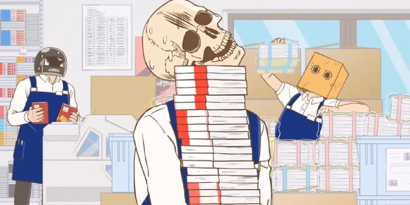 Skull-Face Bookseller Honda-San evidencia o peso de trabalhar no varejo