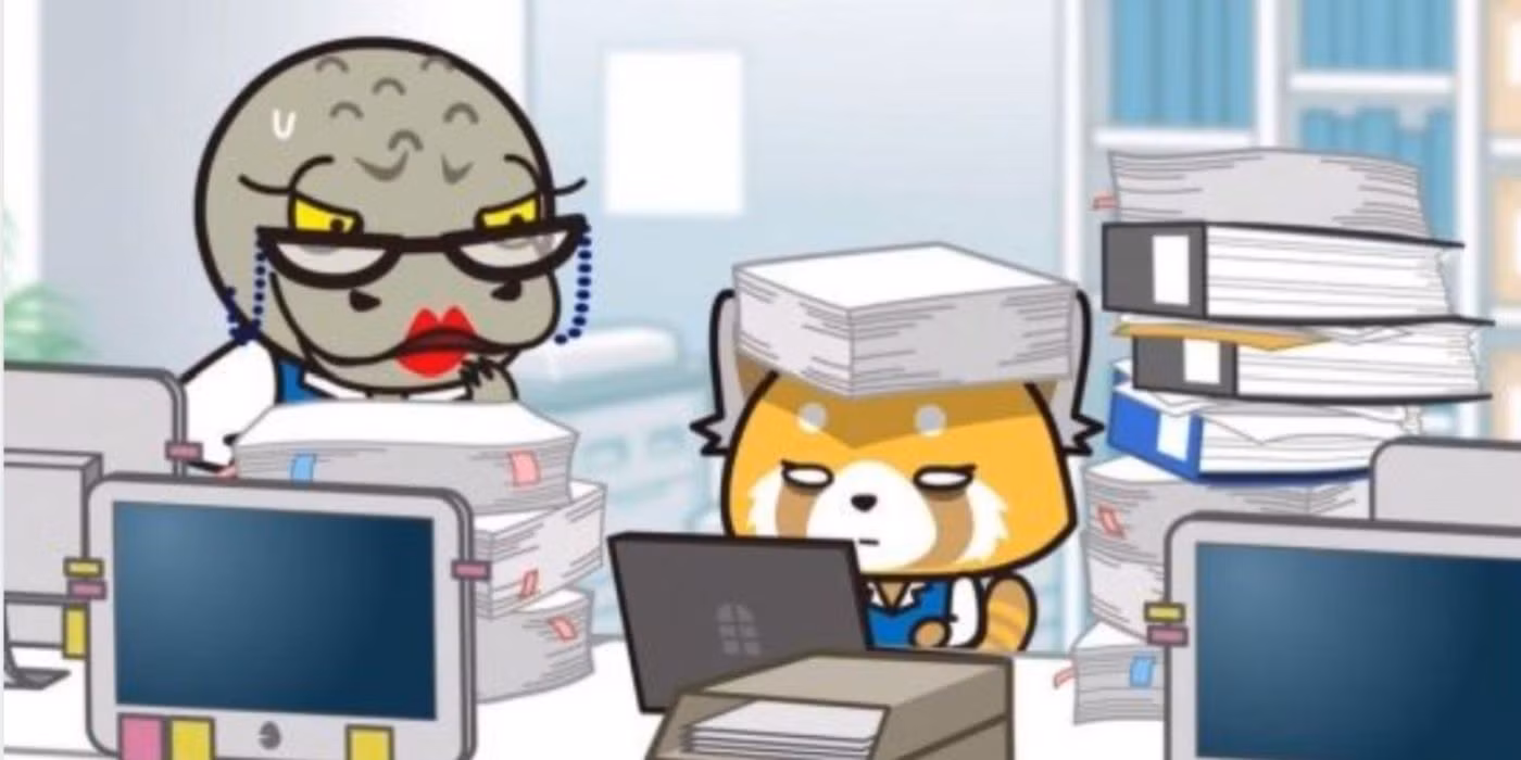 Aggretsuko expõe o “trabalho emocional” como a parte mais exaustiva do escritório