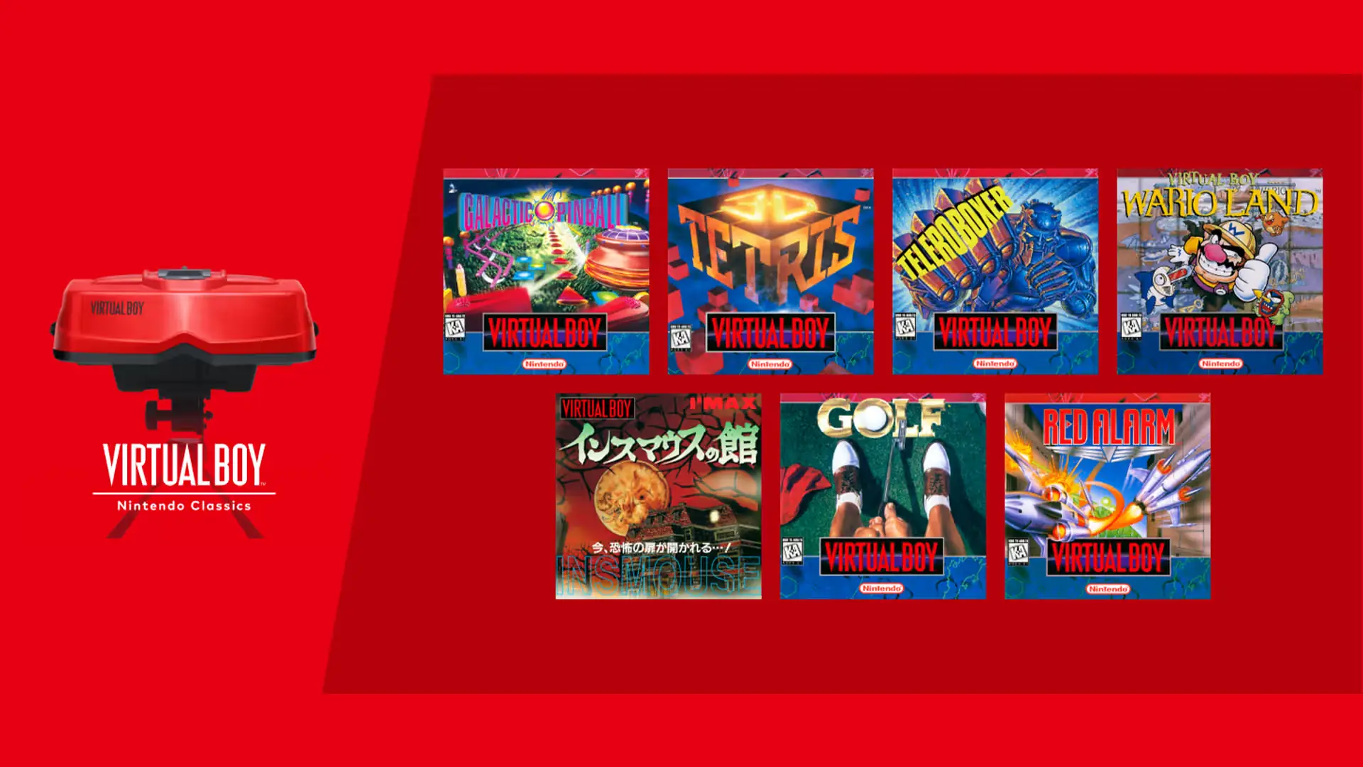 Nintendo Switch Online ganha 5 jogos do Virtual Boy; veja a lista e o que chega ao Switch 2