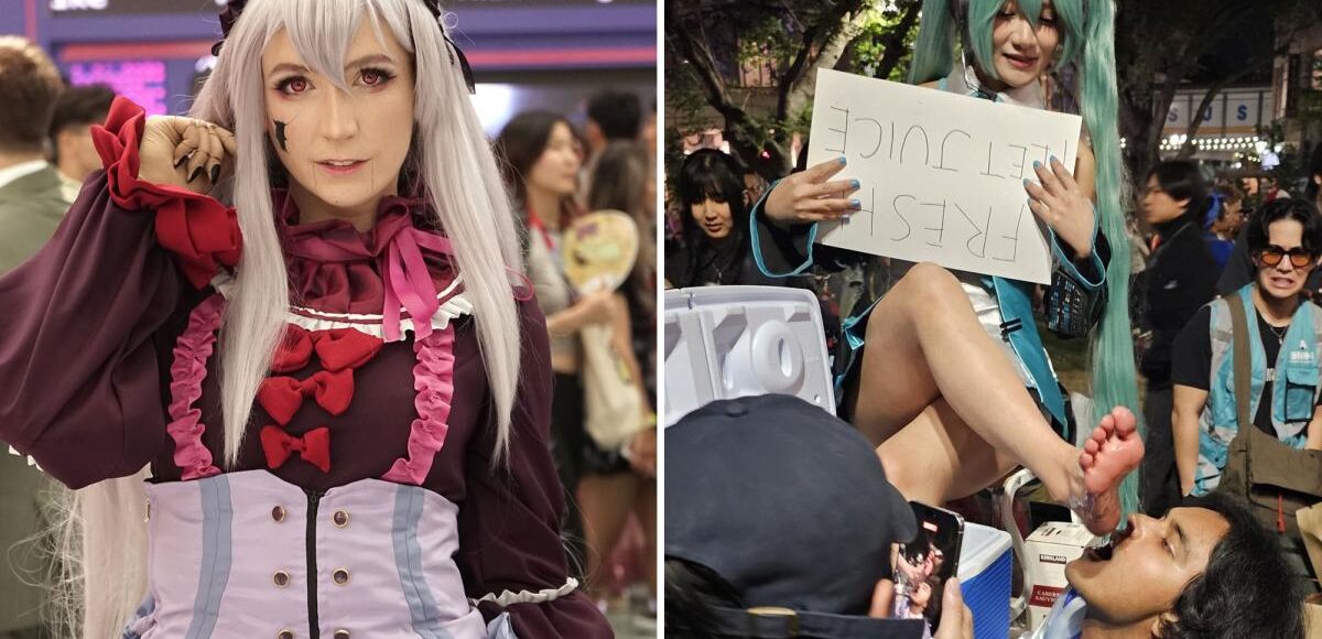Cosplay stars caught hawking truly revolting products at California anime festival — and they sold out