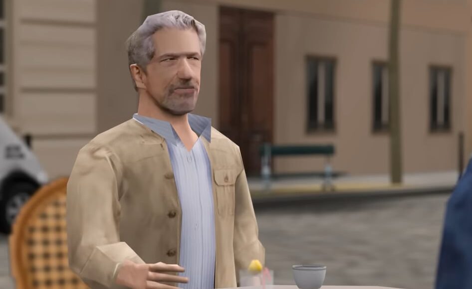 Quentin Dupieux leva “Le Vertige” a Cannes: animação low-poly sobre homem preso em uma simulação