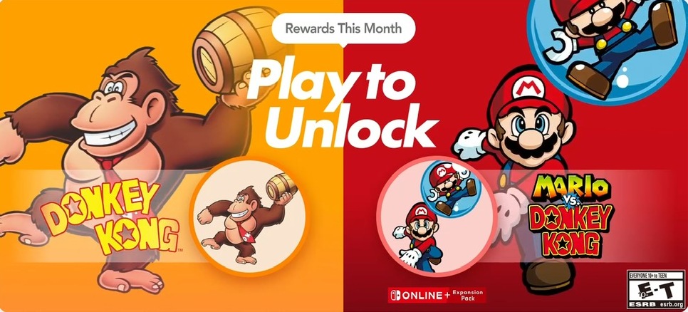 Donkey Kong e Mario vs. Donkey Kong ganham ícones no Nintendo Switch Online (My Nintendo)