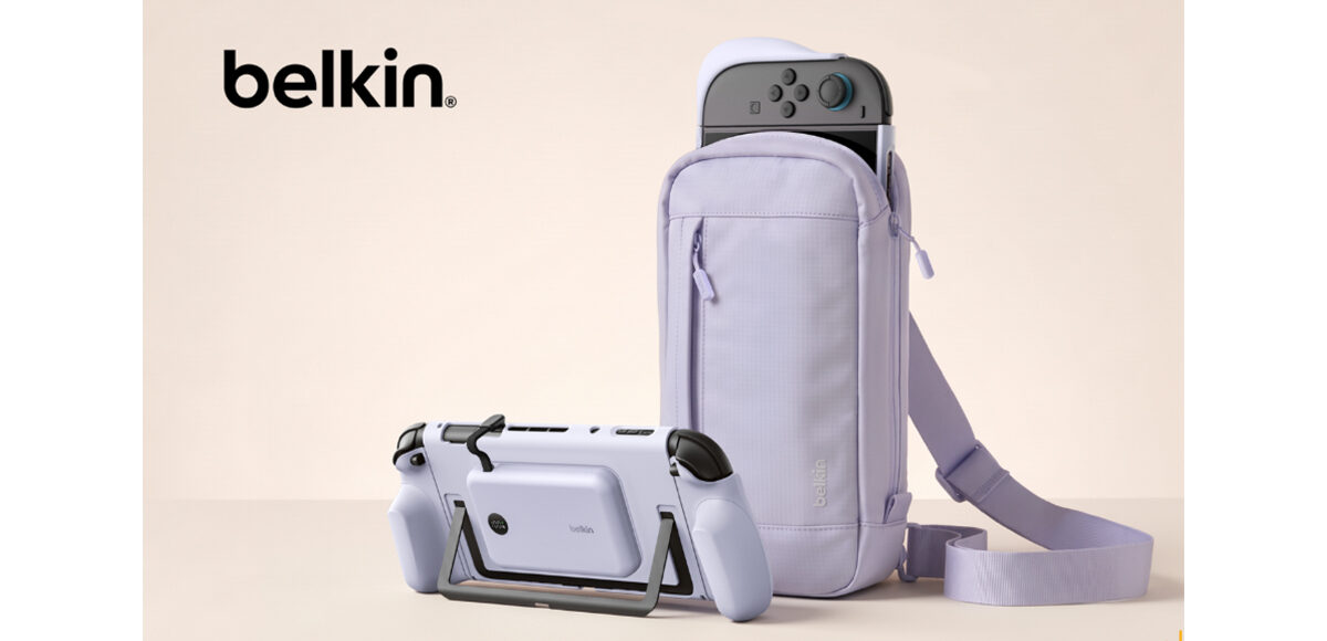 Belkin lança acessórios para Nintendo Switch 2: carregador portátil, grip ergonômico e bolsa de viagem