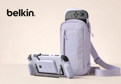 Belkin lança acessórios para Nintendo Switch 2: carregador portátil, grip ergonômico e bolsa de viagem