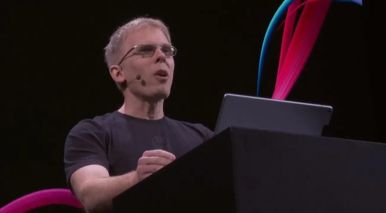 John D. Carmack II é um renomado programador de computadores e desenvolvedor de jogos americano, amplamente considerado um dos pioneiros mais influentes da história dos videogames. Carmack é mais conhecido por suas contribuições no campo de programação de gráficos 3D. Ele é co-fundador da id Software e fundador da companhia Armadillo Aerospace, e em agosto de 2013, tornou-se Diretor técnico da Oculus VR.