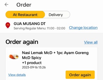 Consumer Review - Food Safety McDonald's Hentian Gua Musang DT, Laluan Persekutuan 8, Hentian, Gua Musang, Kelantan, Malaysia Afte... photo #2