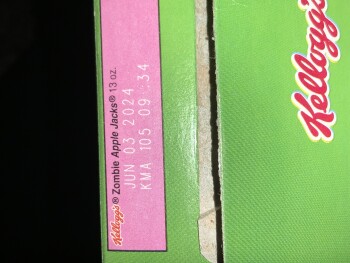 消费者评论 - 食品安全 Zombie Apple Jacks, Sam's Club, Gene George Boulevard, Springdale, AR, USA Just bought this cereal,... 照片 #3