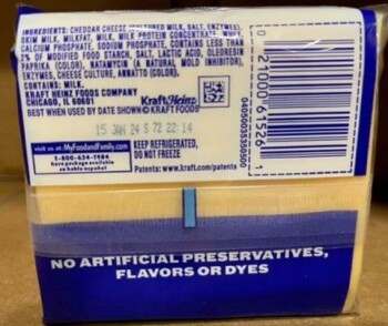 Food Recall Kraft Heinz American Processed Cheese Slices - recalled due to packaging defect Kraft Heinz is annou... Foto #2