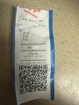 Verbraucherbewertung – Lebensmittelsicherheit Whataburger, Resource Center Parkway, Birmingham, AL, USA Severe abdominal cramps and diarrhea less... Foto #2