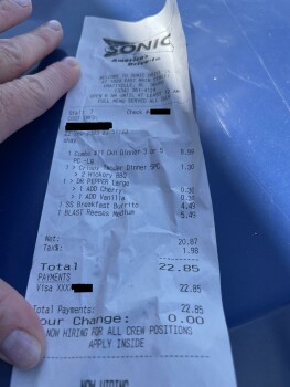 Consumer Review - Food Safety Sonic Drive-In, East Main Street, Prattville, AL, USA photo #2