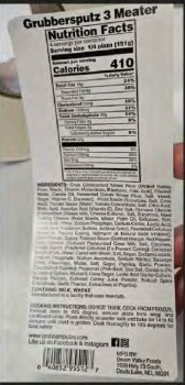 Food Recall GRUBBERPUTZ meat pizza products - recalled due to  misbranding & allergen The FSIS announced the rec... photo #6