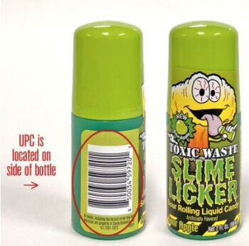 Food Recall Slime Licker Sour Rolling Liquid Candy products - recalled due to Choking Hazard Candy Dynamics is r... photo #3