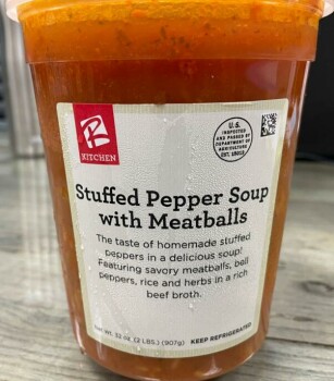 Rappel d'aliments R KITCHEN Stuffed Pepper Soup with Meatballs - Public health alert due to allergens The FSIS is issu... photo #2