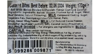 Rappel d'aliments Bakery Bites Coconut Bites - recalled due to undeclared egg The FSAI announced the recall of Bakery... photo #2
