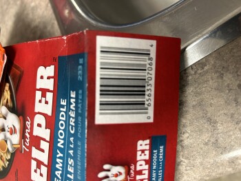 消费者食品安全报告 Walmart Supercentre, 18th Street North, Brandon, MB, Canada Tuna helper sauce pack taped shut with o... 照片 #2