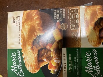 消费者食品安全报告 Marie Callender’s Beef Pot Pie, Houston, TX, USA Just cooked Marie Callender’s beef pot pie. It did... 照片 #2