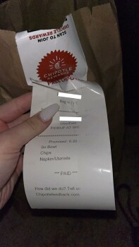 消费者评论 - 食品安全 Chipotle Mexican Grill, Ambassador Caffery Parkway, Lafayette, LA, USA I decided to try Chipotle for... 照片 #2