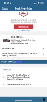 Consumer Review - Food Safety Domino's Pizza, South George Wallace Drive, Troy, AL, USA Niw Dominos pizza photo #2