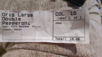 Consumer Review - Food Safety Papa Johns Pizza, High Street, Redhill, UK Large pepperoni pizza me and my wife both Sick today afte... photo #1