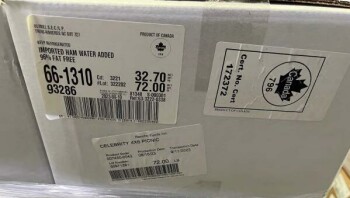 Rappel d'aliments EXTRA LEAN Celebrity 96% FAT FREE IMPORTED HAM - recalled due to importation without benefit of impo... photo #4
