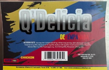Food Recall Q’Delicia beef & chicken empanadas - recalled due to production without the benefit of inspection Th... photo #4