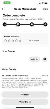 Reseña del consumidor - Seguridad alimentaria QDOBA Mexican Eats, State Highway K, O'Fallon, MO, USA Me and my friend ordered lunch from Qdoba. I... foto #2