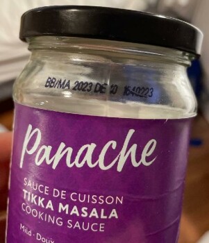 Food Recall Panache Tikka Masala Cooking Sauce recalled due to undeclared cashew The affected product is being r... photo #2