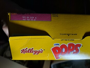 Consumer Review - Food Safety Kellogg's Corn Pops, Walmart Supercenter, Dorchester Square, Cambridge, MD, USA 2 nights in a row I... photo #2