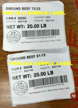 Food Recall Skyline Provisions, Inc raw ground beef products - recalled due to foreign object The FSIS announced... photo #3