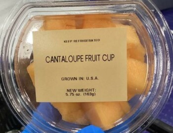 Food Recall Bix Produce Fruit Cups containing cantaloupe - recalled due to Salmonella contamination Bix Produce... photo #1