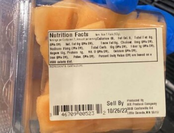 Food Recall Bix Produce Fruit Cups containing cantaloupe - recalled due to Salmonella contamination Bix Produce... photo #3
