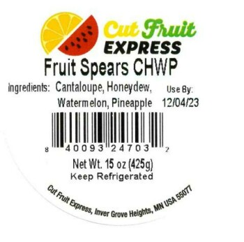 Food Recall Cut Fruit Express Inc Cantaloupe chunks and fruit mixes with cantaloupe - recalled due to Salmonella... photo #3
