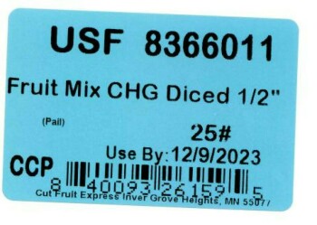 Food Recall Cut Fruit Express Inc Cantaloupe chunks and fruit mixes with cantaloupe - recalled due to Salmonella... photo #8