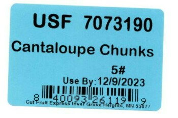 Food Recall Cut Fruit Express Inc Cantaloupe chunks and fruit mixes with cantaloupe - recalled due to Salmonella... photo #10