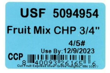 Food Recall Cut Fruit Express Inc Cantaloupe chunks and fruit mixes with cantaloupe - recalled due to Salmonella... photo #11