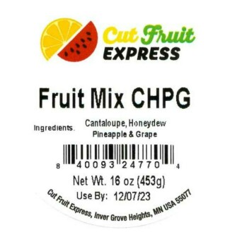 Food Recall Cut Fruit Express Inc Cantaloupe chunks and fruit mixes with cantaloupe - recalled due to Salmonella... photo #1