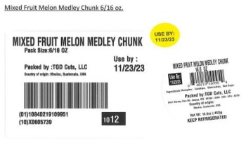 Food Recall TGD Cuts, LLC Fruit cups, clamshells and trays containing cantaloupe - recalled due to Salmonella TG... photo #20