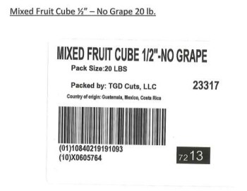 Food Recall TGD Cuts, LLC Fruit cups, clamshells and trays containing cantaloupe - recalled due to Salmonella TG... photo #24