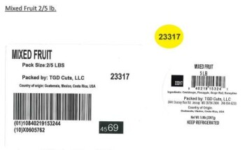 Food Recall TGD Cuts, LLC Fruit cups, clamshells and trays containing cantaloupe - recalled due to Salmonella TG... photo #35