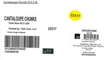 Food Recall TGD Cuts, LLC Fruit cups, clamshells and trays containing cantaloupe - recalled due to Salmonella TG... photo #41