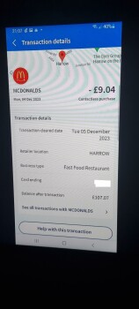 Consumer Review - Food Safety McDonald's, 363 Station Road, Harrow, UK My mother went and picked two orders from McDonalds the day... photo #2