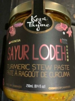 Food Recall Kopi Thyme Sauces and Soup Bases - recalled due to potential presence of dangerous bacteria Kopi Thy... photo #2