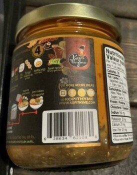Food Recall Kopi Thyme Sauces and Soup Bases - recalled due to potential presence of dangerous bacteria Kopi Thy... photo #5