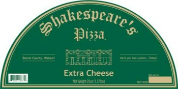 Food Recall Shakespeare’s Pizza Frozen pizza - recalled due to Undeclared wheat Shakespeare’s Pizza of Columbia,... photo #1