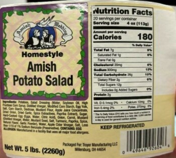 Food Recall Herold’s Salads Inc. Deli Salads - recalled due to Listeria monocytogenes Herold’s Salads of Clevela... photo #3