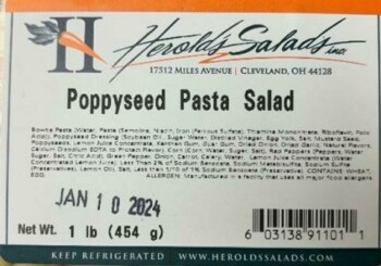 Food Recall Herold’s Salads Inc. Deli Salads - recalled due to Listeria monocytogenes Herold’s Salads of Clevela... photo #4
