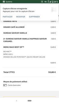 Reseña del consumidor - Seguridad alimentaria McDonald's, Avenue Manouchian, Aubagne, France Je suis venu en famille ce dimanche 17/12/2023 nous é... foto #2