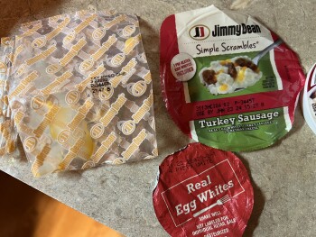 Consumer Review - Food Safety Jimmy Dean, Kroger, Coshocton Avenue, Mount Vernon, OH, USA Boyfriend ate a Jimmy Dean Simple Scramb... photo #2